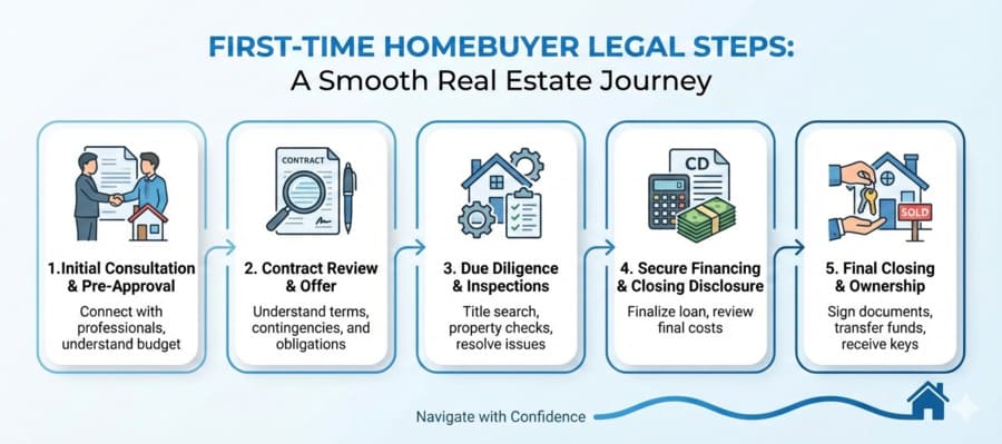 First-Time Homebuyer Legal Steps for a Smooth Real Estate Journey