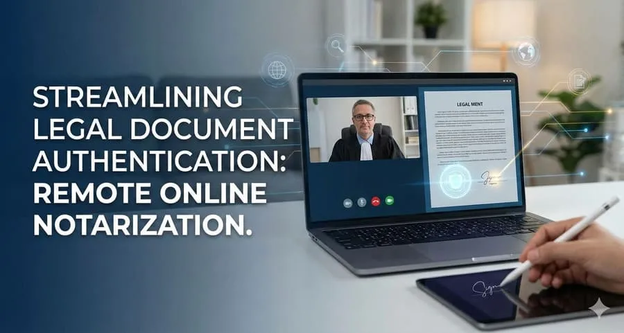 How Remote Online Notarization Is Streamlining Legal Document Authentication