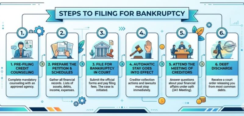 Steps to Filing for Bankruptcy