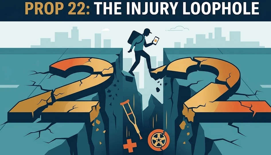 Prop 22 Catastrophic Injuries CA Gig Workers' Uphill Battle