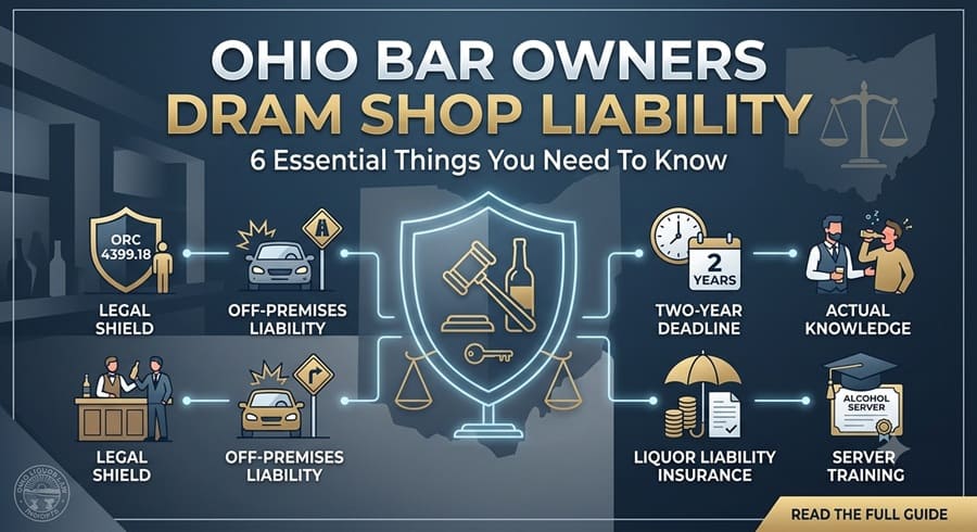 Rules of Dram Shop Liability for Ohio Liquor Permit Holders