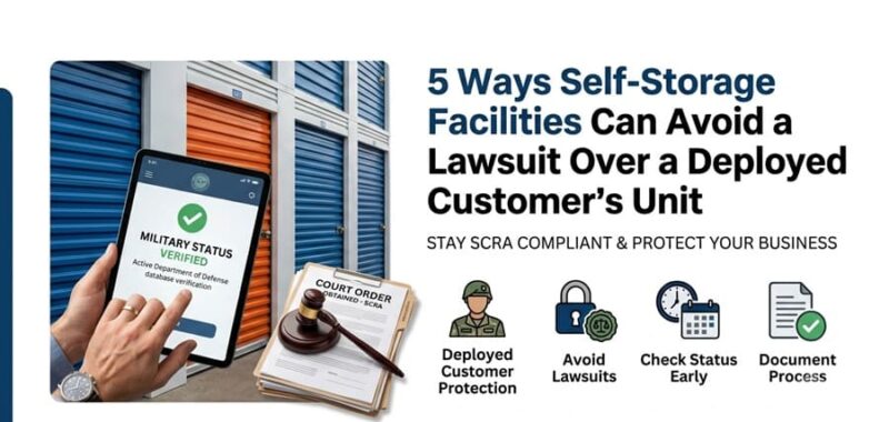 5 Ways Self-Storage Facilities Can Avoid SCRA Lawsuits Over Deployed Tenants