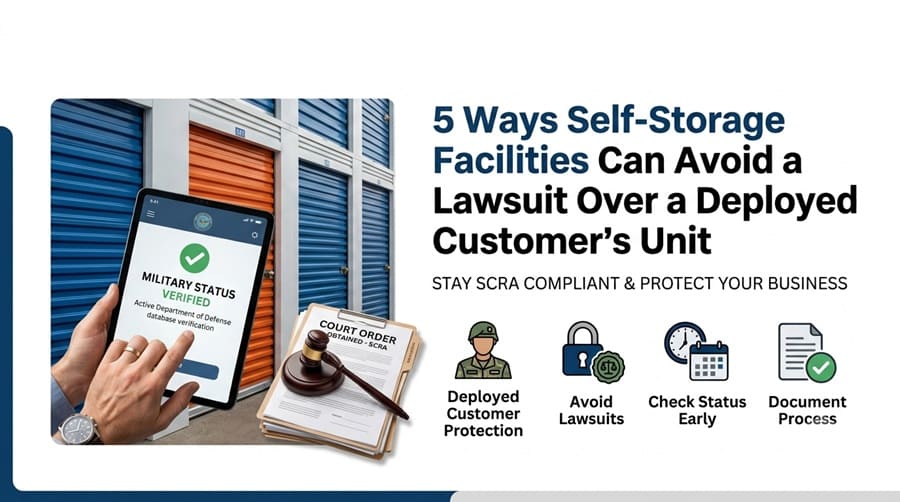 5 Ways Self-Storage Facilities Can Avoid SCRA Lawsuits Over Deployed Tenants