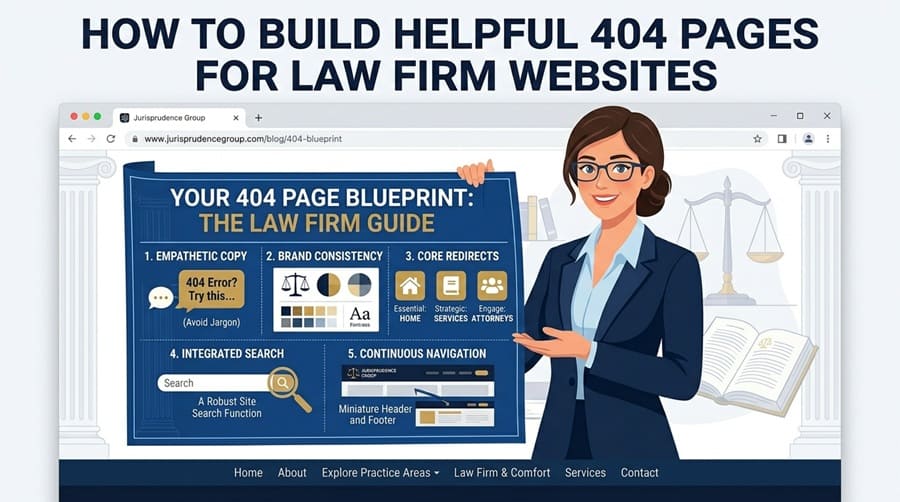 How to Build Helpful 404 Pages for Law Firm Websites That Keep Visitors Moving