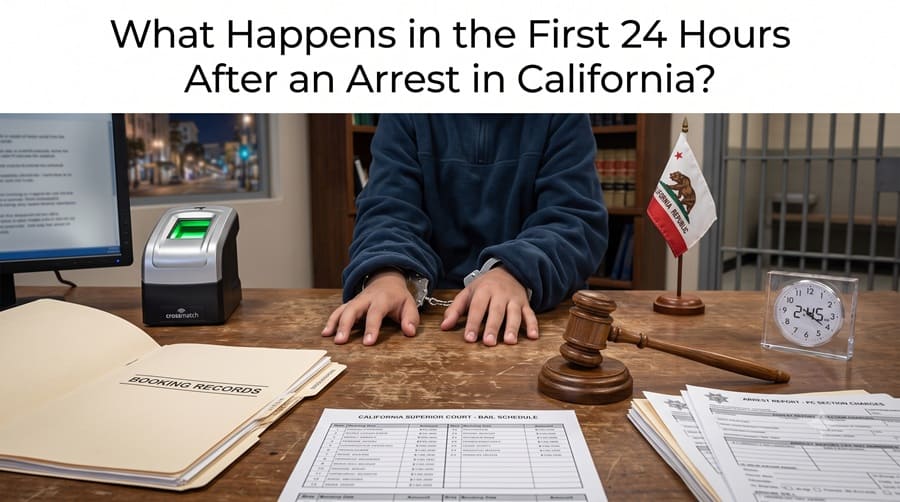 What Happens in the First 24 Hours After an Arrest in California?