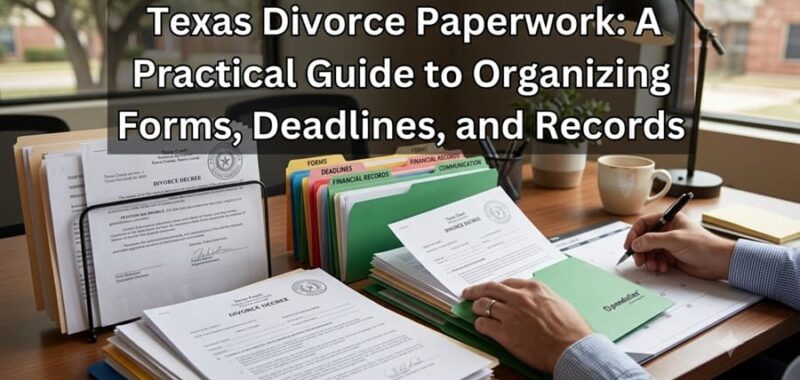 Texas Divorce Paperwork: A Practical Guide to Organizing Forms, Deadlines, and Records