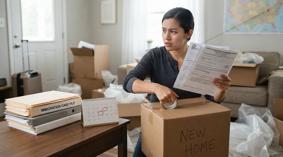 Moving While an Immigration Case Is Pending